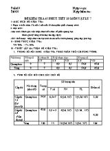 Giáo án Vật lý Lớp 7 - Tiết 10 Đề kiểm tra 45 phút
